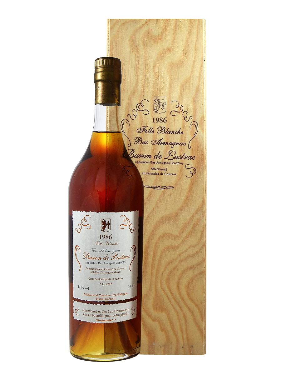 BARON DE LUSTRAC BAS-ARMAGNAC 1986 Cepage Folle Blanche фото