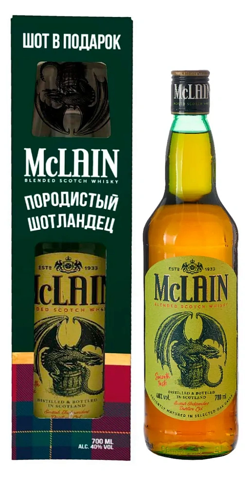 MCLAIN SCOTCH WHISKY GIFT BOX WITH GLASS фото - 1