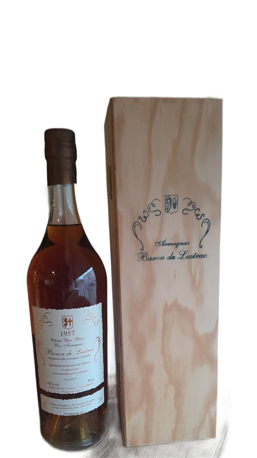 BARON DE LUSTRAC BAS-ARMAGNAC 1957 Cepage Ugni Blanc фото - 1