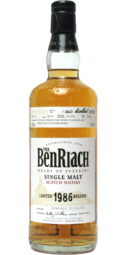 BENRIACH 19 YEARS фото - 1