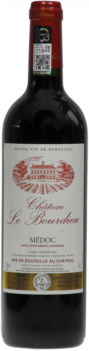 CHATEAU LE BOURDIEU CRU BOURGEOIS 2013 фото - 1