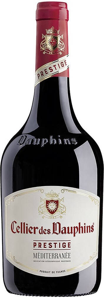 CELLIER DES DAUPHINS PRESTIGE MEDITERRANEE ROUGE 2020 фото - 1